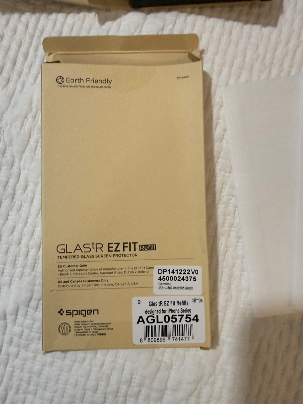 Spigen GlasTR EZ Fit Refill Tempered Glass Screen Protector — Beige
